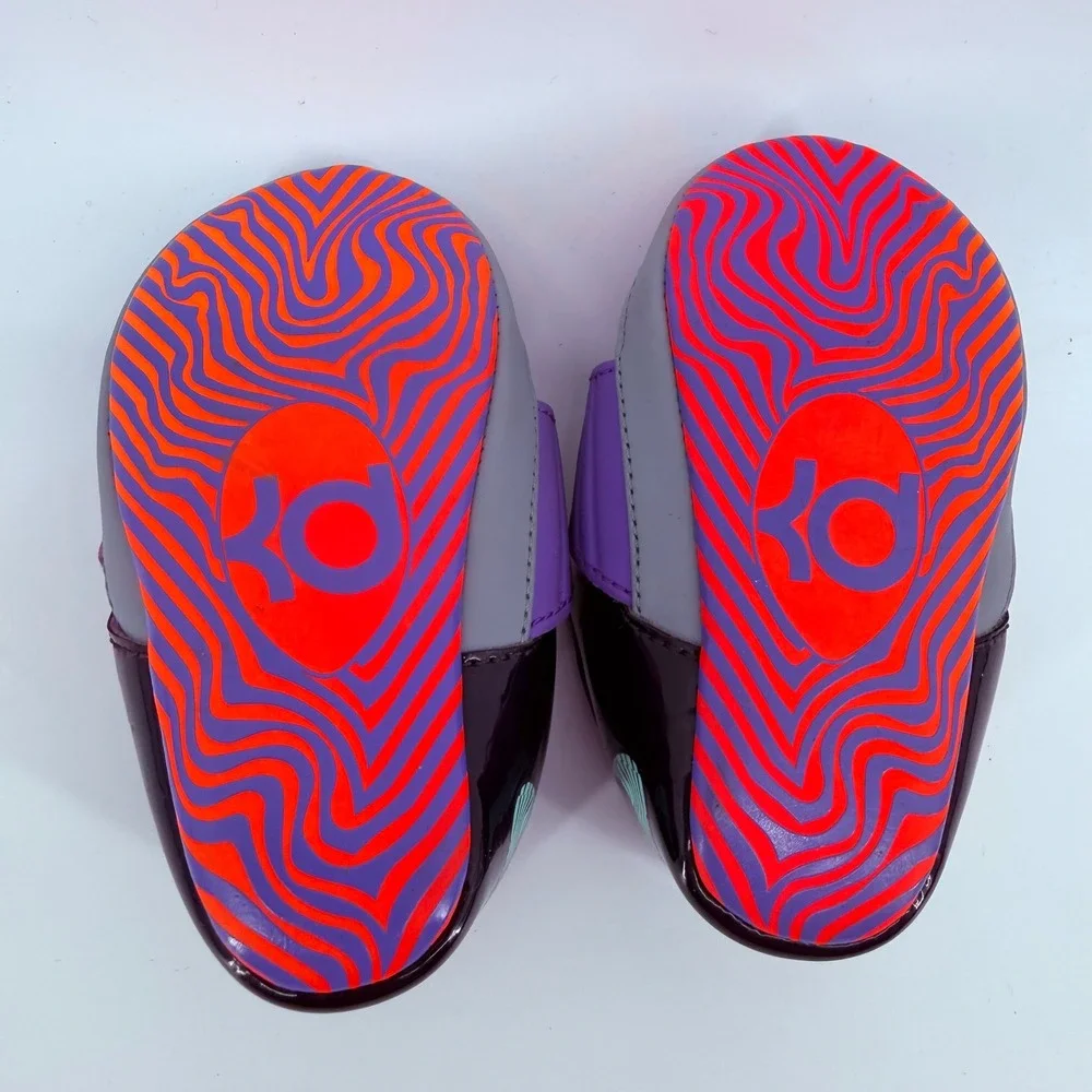 Nike KD 7 Toddler Crib Shoes Cave Purple Hyper Grape 669954-500 Kids 3C